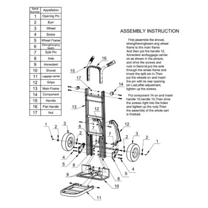 Krovinių vežimėlis Stanley HT514, 200 kg - Image 4