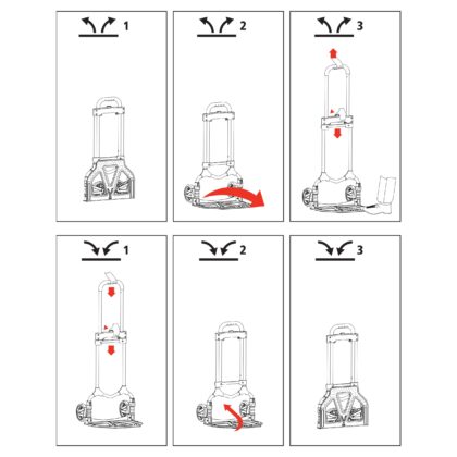 Krovinių vežimėlis Stanley FT580, 70 kg - Image 4