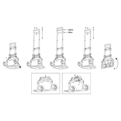 STANLEY FT500 sulankstomas rankinis vežimėlis 60 kg - PDQ