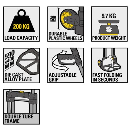 STANLEY FATMAX 707 sulankstomas rankinis vežimėlis 200 kg