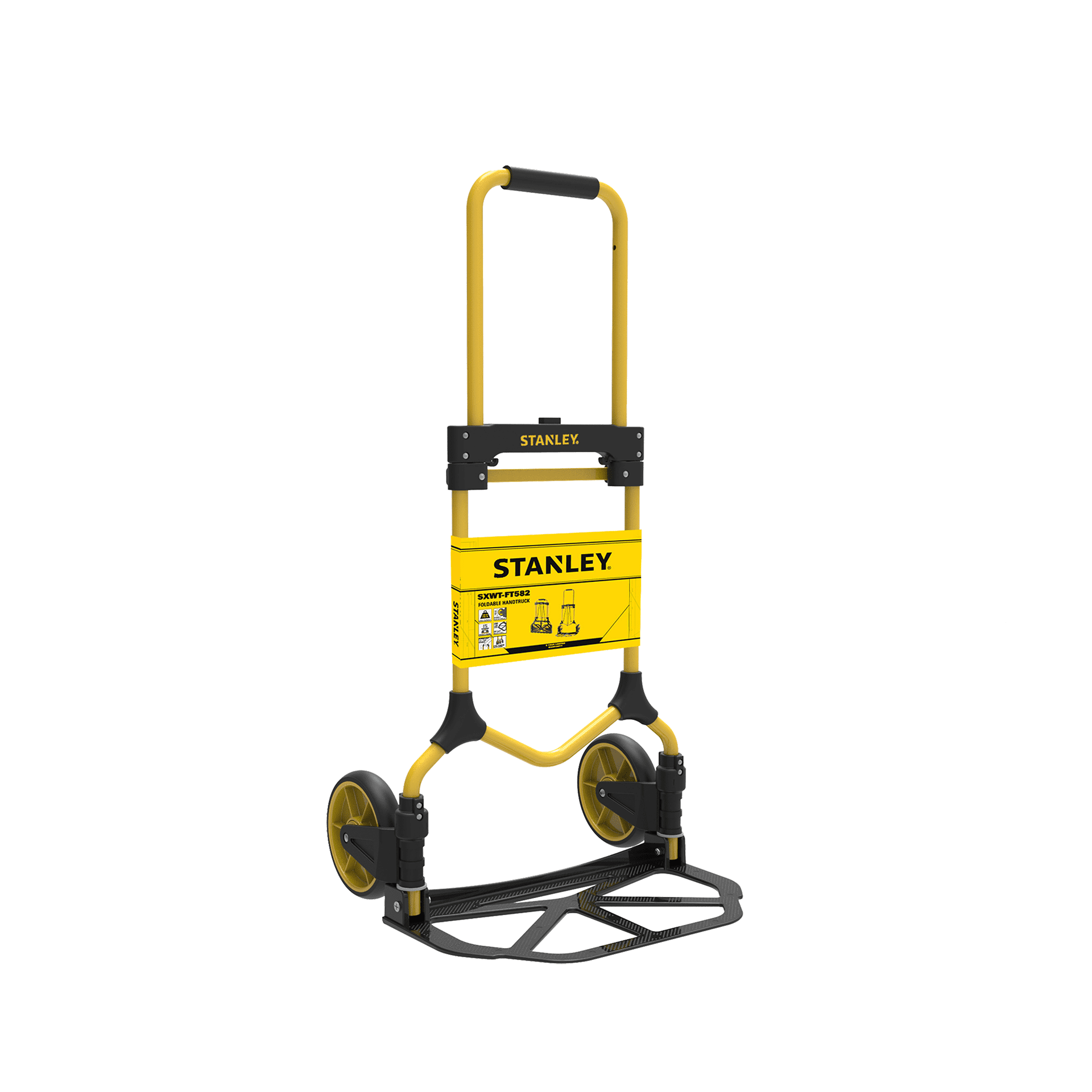 8717496635822|STANLEY FT582 Folding Hand Truck 90Kg|8350029_01|8350029_02|STANLEY FT582 sulankstomas rankinis vežimėlis 90 kg Krovinių vežimėlis Stanley FT582,100 kg - Image 1